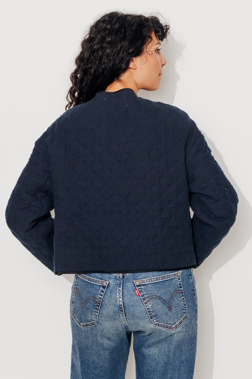 AVOCATIER - AVOCATIER - Veste oversize matelassée Marine / Navy - Trench & Coat