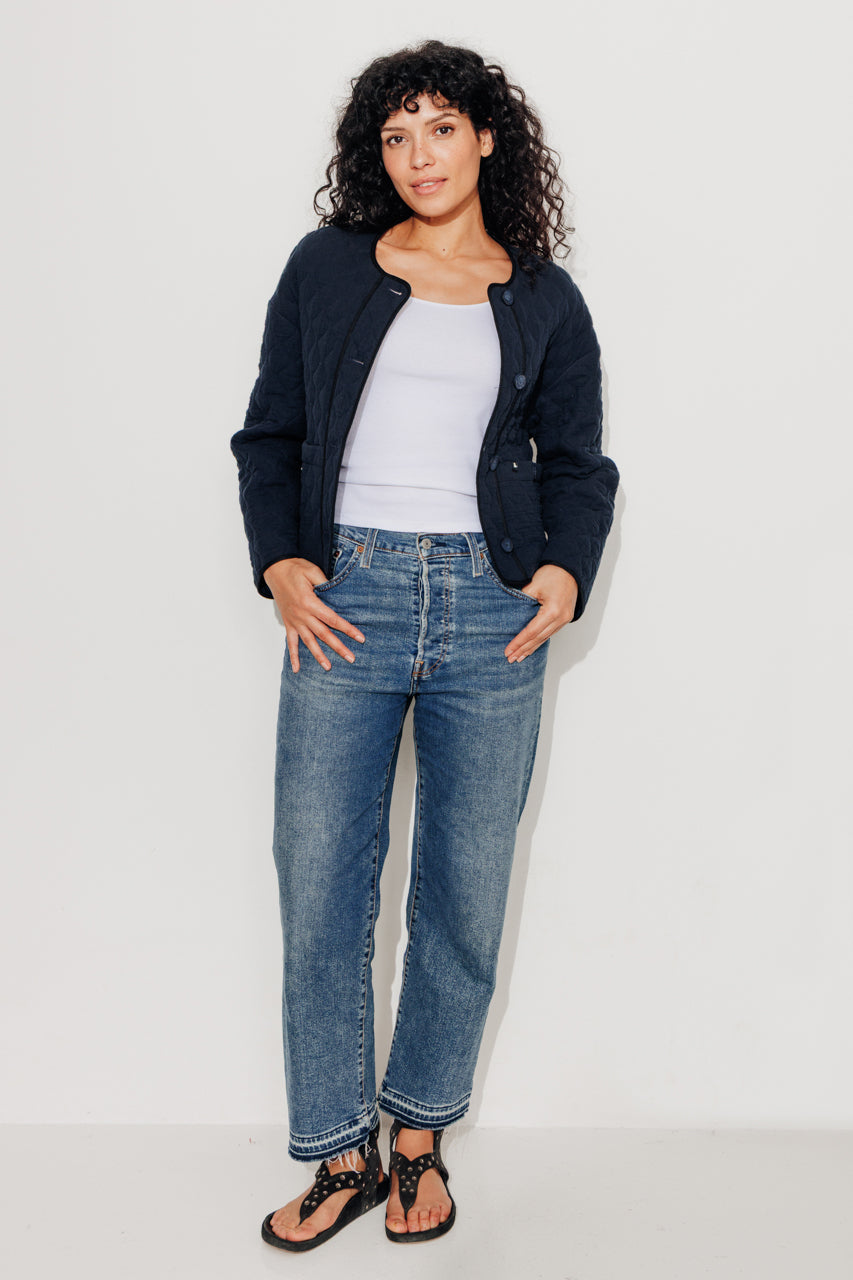 AVOCATIER - AVOCATIER - Veste oversize matelassée Marine / Navy - Trench & Coat
