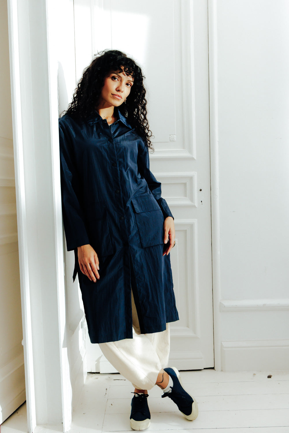 GRAMINE - IMPER FLUIDE A CAPUCHE MARINE NON DOUBLÉ