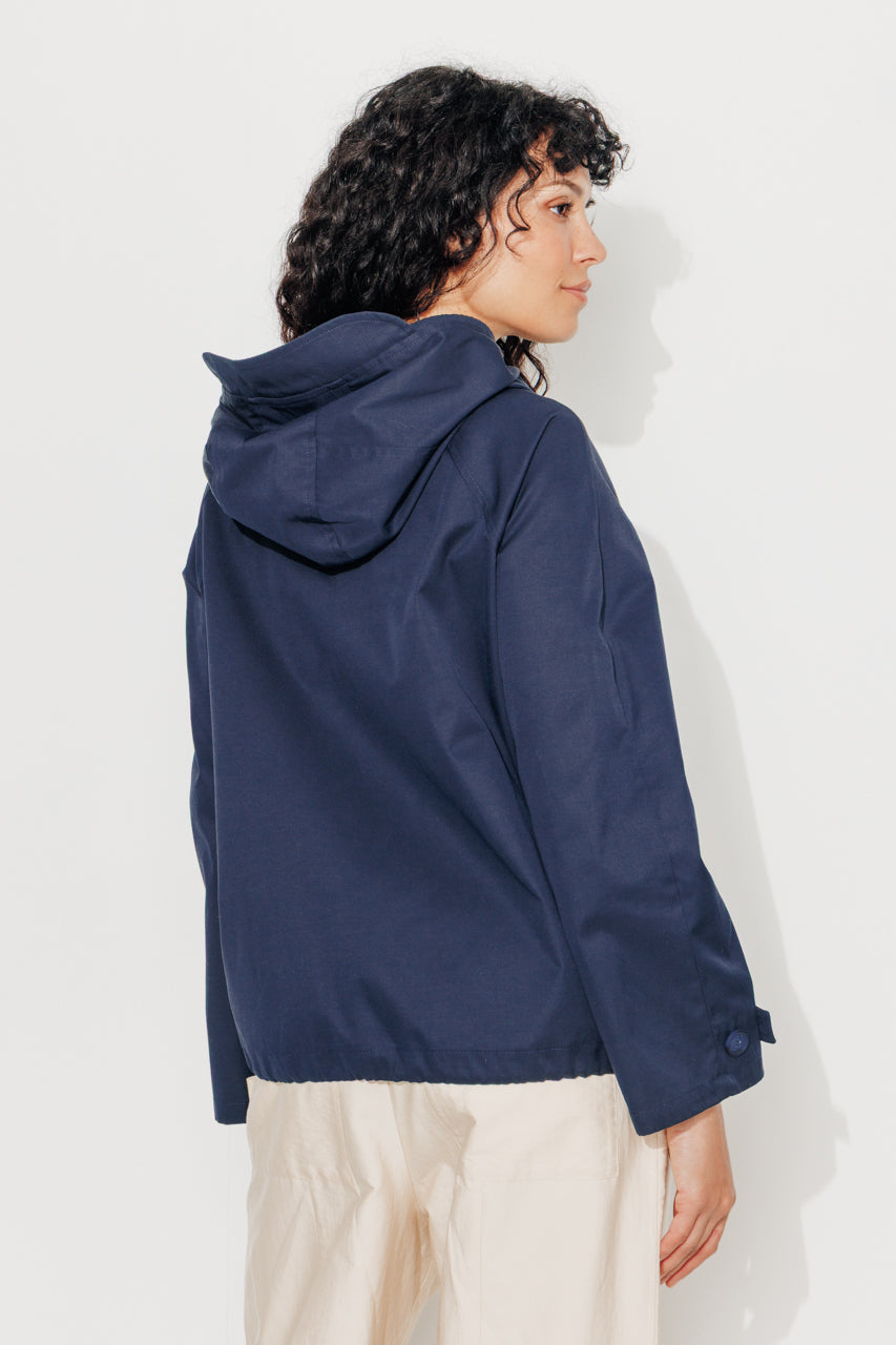 TANZAC - TANZAC - Parka courte déperlante MARINE - Trench & Coat