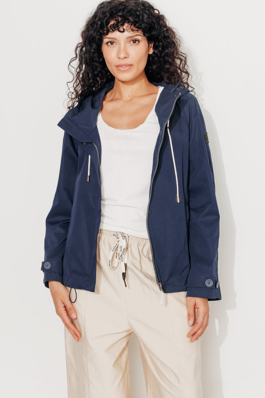 TANZAC - TANZAC - Parka courte déperlante MARINE - Trench & Coat