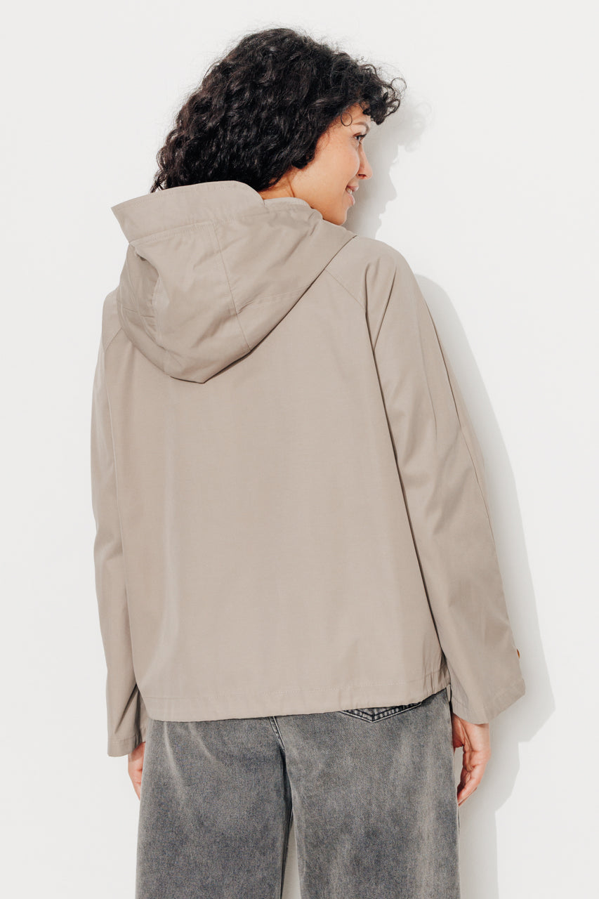 TANZAC - Parka courte déperlante KAKI - Trench & Coat