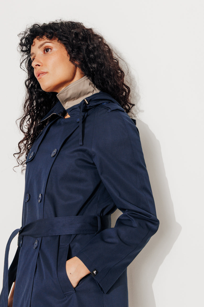 TANGRY - Trench authentique avec gilet amovible marine MARINE - Trench & Coat