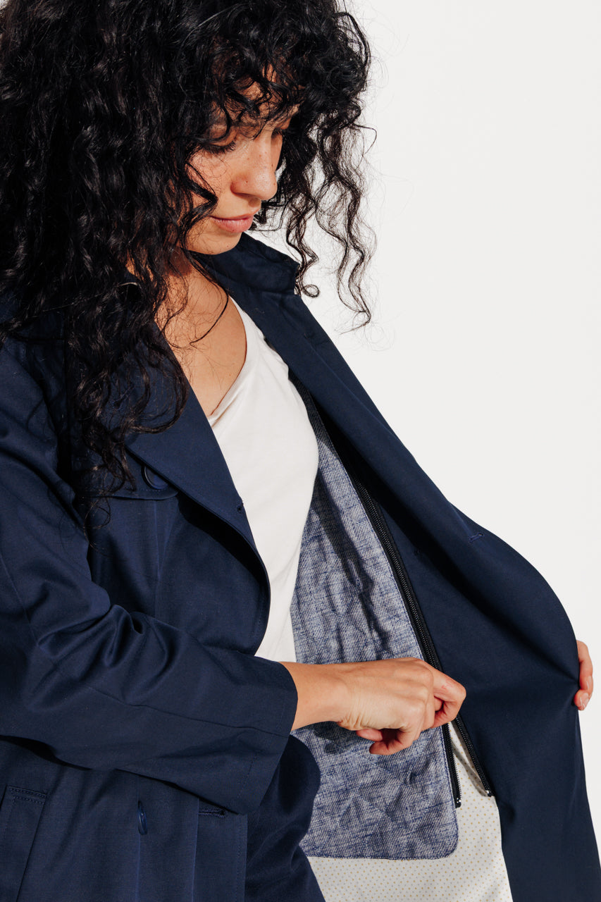 TANGRY - Trench authentique avec gilet amovible marine MARINE - Trench & Coat