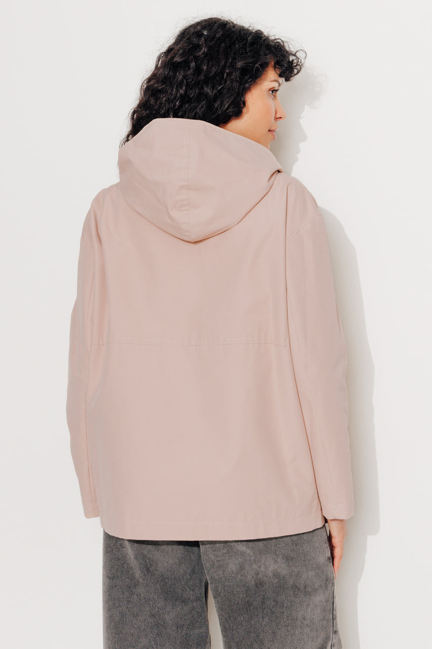 GRENADIER - Parka courte oversize, déperlante Beige rosé / Pink beige - Trench & Coat