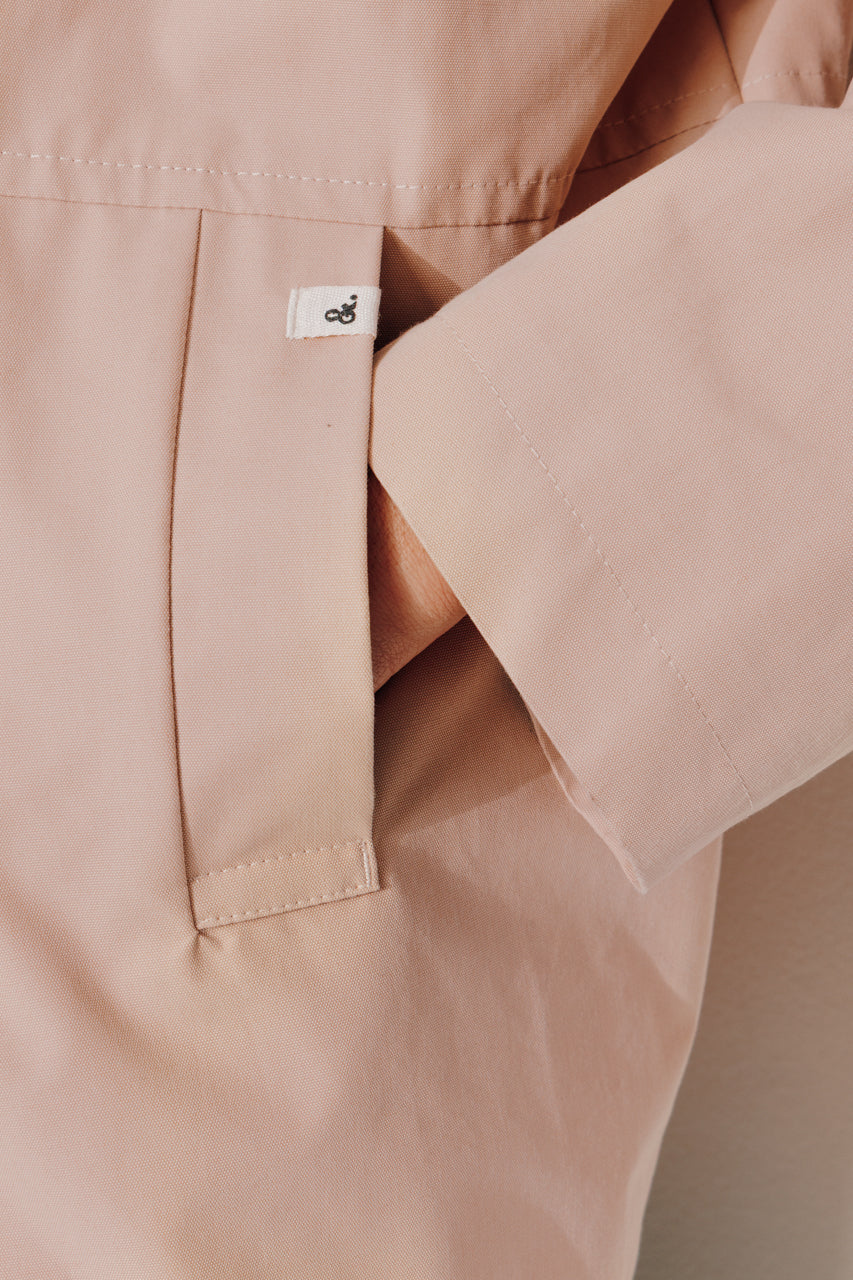 GRENADIER - Parka courte oversize, déperlante Beige rosé / Pink beige - Trench & Coat