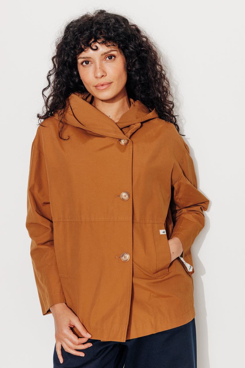 GRENADIER - GRENADIER - Parka courte oversize, déperlante CARAMEL - Trench & Coat