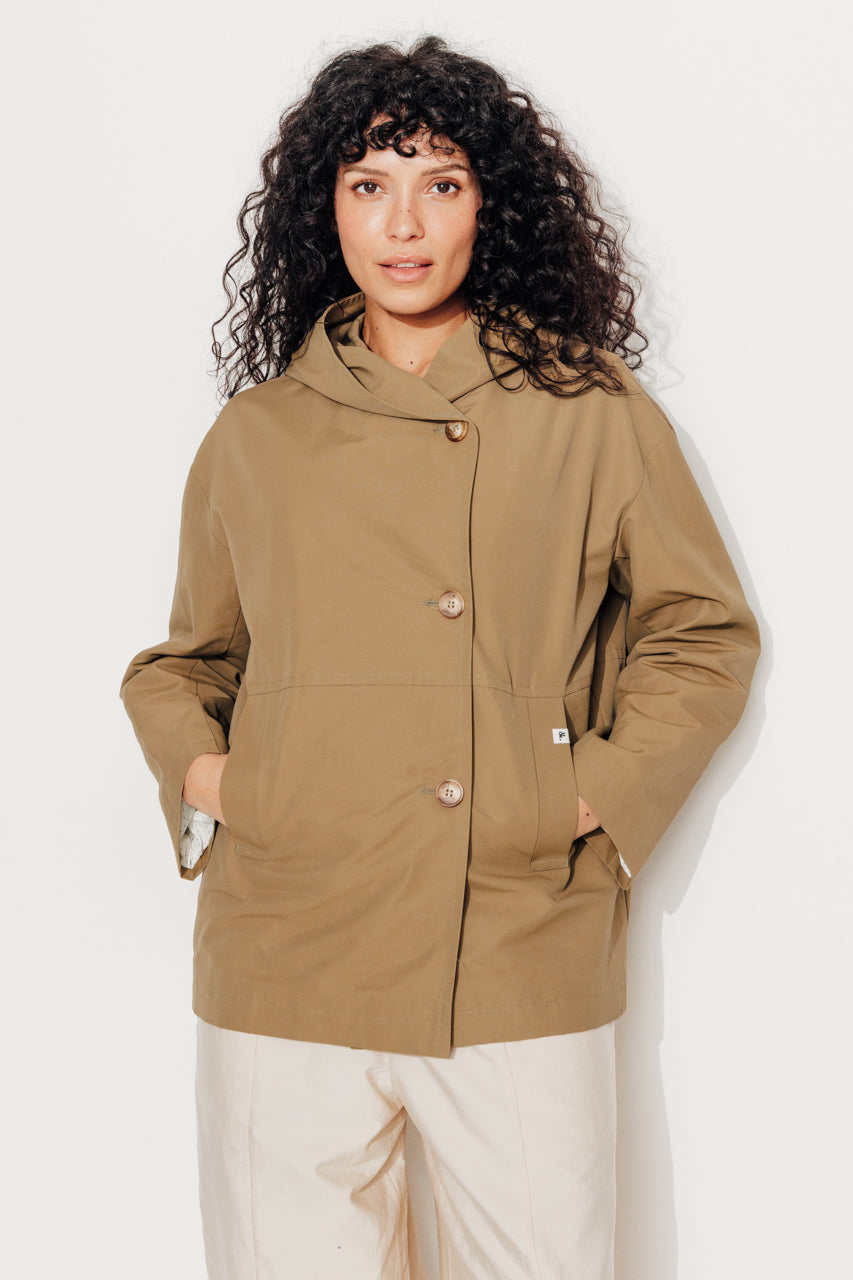 GRENADIER - Parka courte capuche en coton majoritaire BRONZE - Trench & Coat