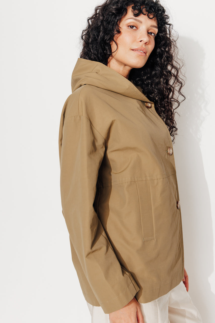 GRENADIER - Parka courte capuche en coton majoritaire BRONZE - Trench & Coat