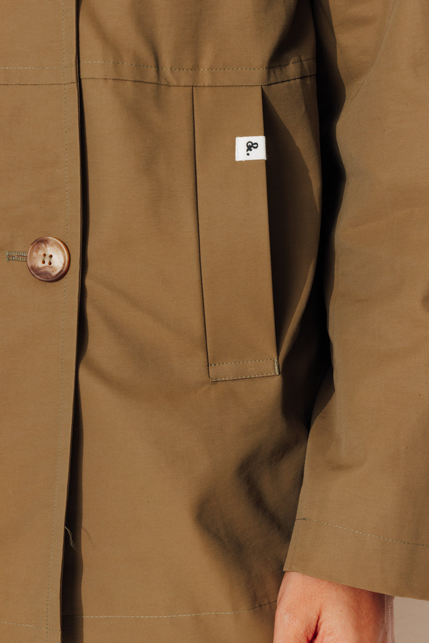 GRENADIER - Parka courte capuche en coton majoritaire BRONZE - Trench & Coat