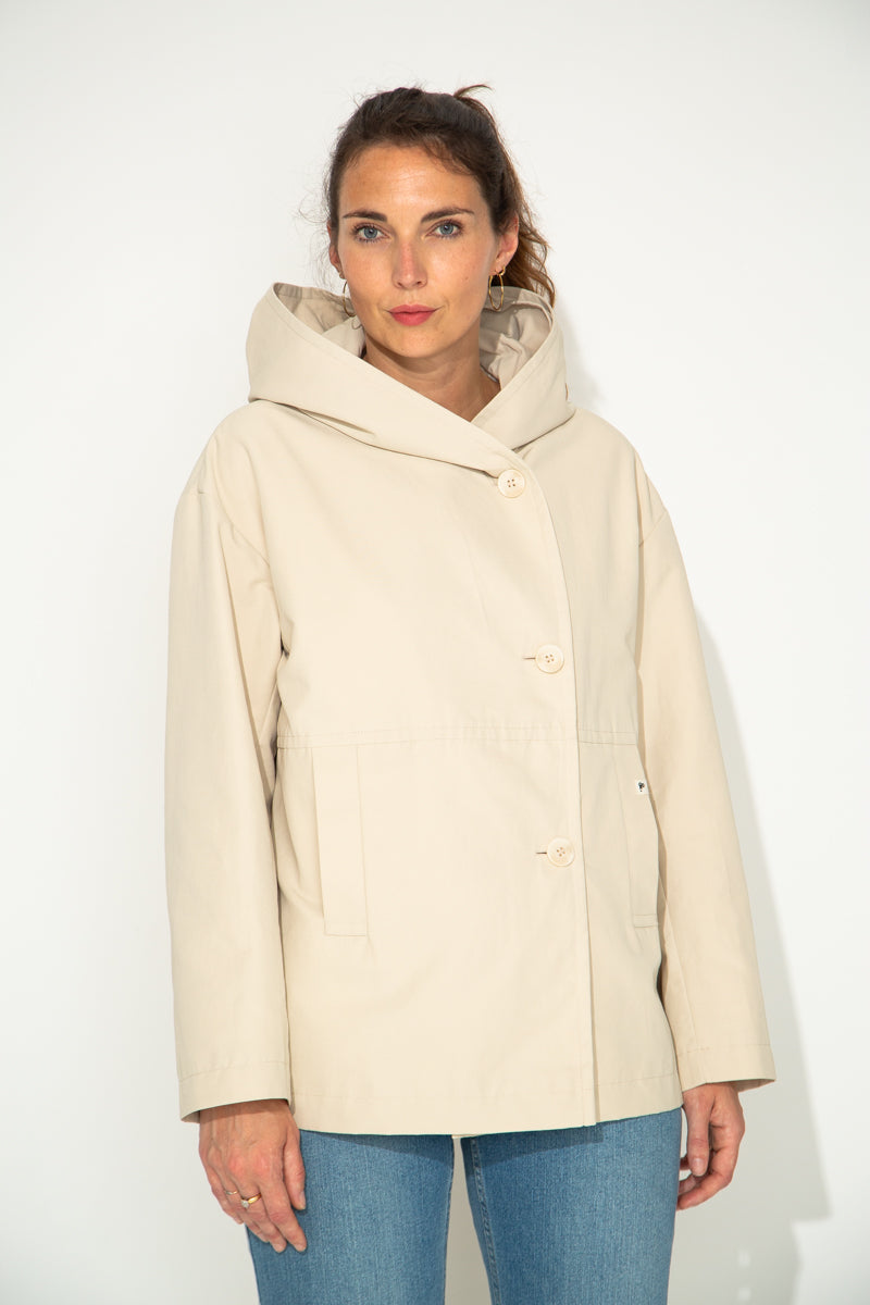 GRENADIER - GRENADIER - Parka courte capuche en coton majoritaire SABLE - Trench & Coat