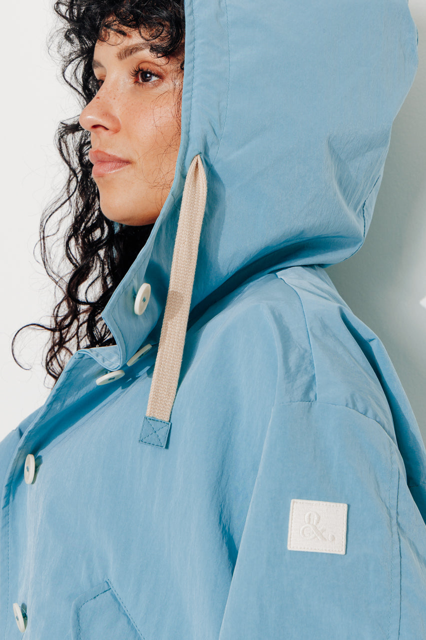SUREAU - SUREAU - Veste courte, légère et déperlante BLEU RAF - Trench & Coat