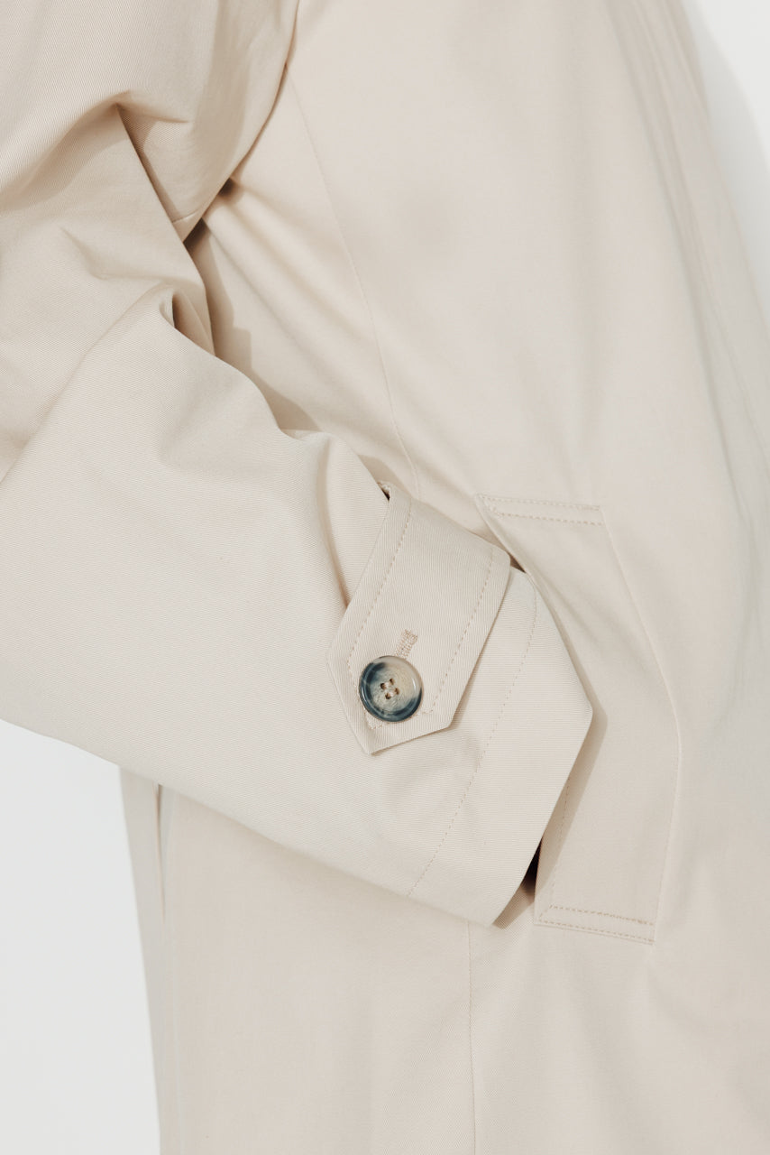 MAROCA - MAROCA - Trench long 100% coton déperlant et velours beige BEIGE - Trench & Coat