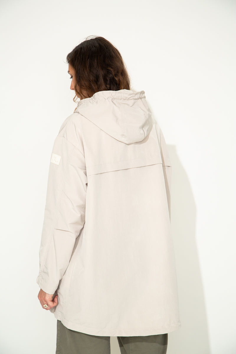 CORNUS - CORNUS - Parka décontractée à capuche déperlante crème CREME - Trench & Coat