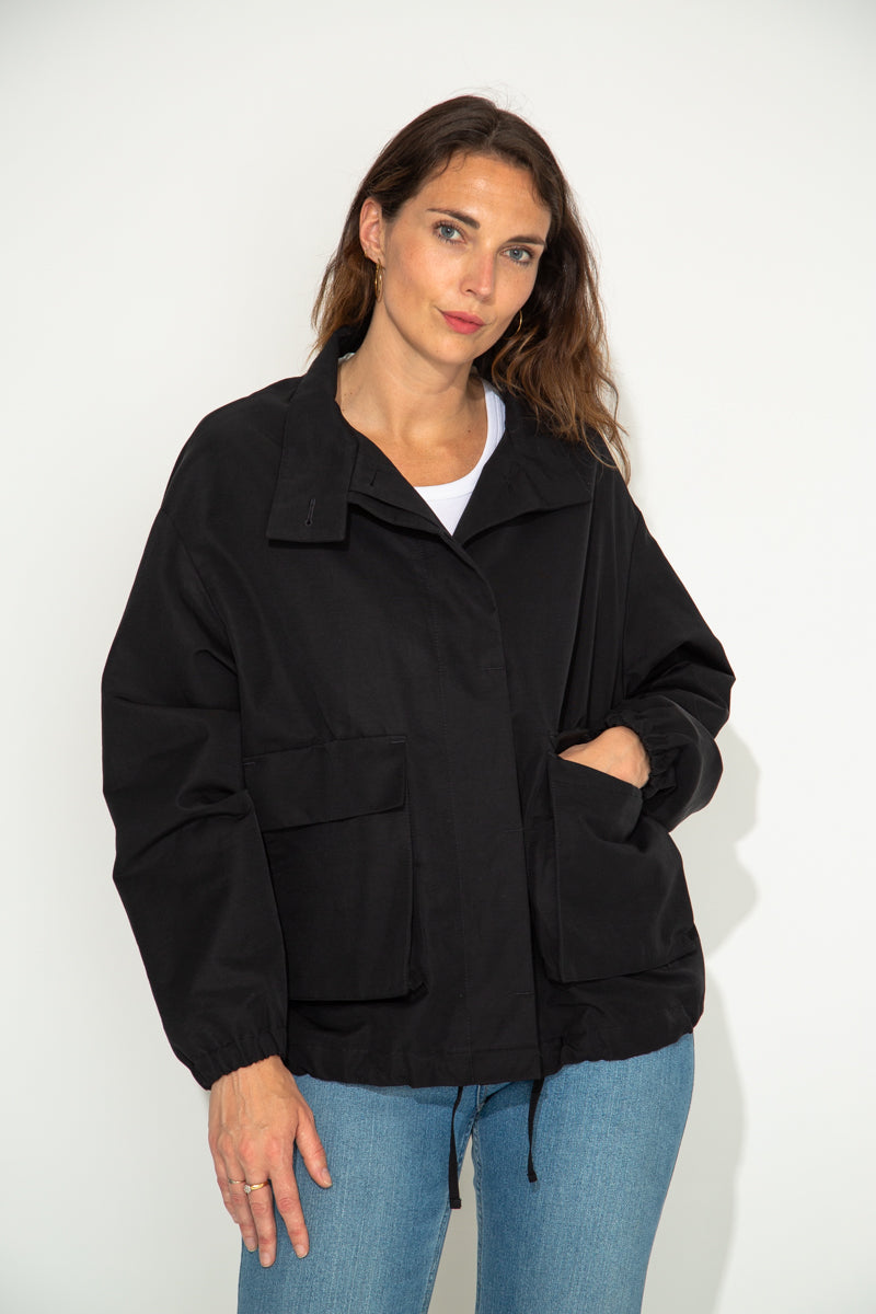 MUSA - MUSA - Blouson oversize coton, doublé NOIR - Trench & Coat