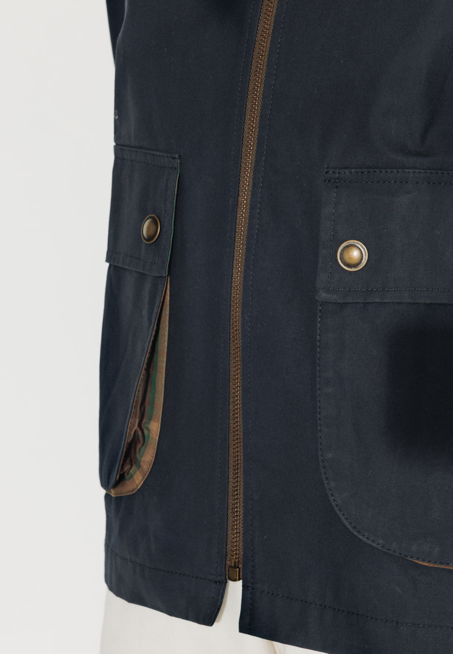 SORBUS - SORBUS - Imperméable court oversize en coton staywax marine MARINE - Trench & Coat