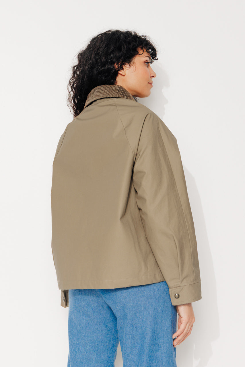 SORBUS - SORBUS - Imperméable court oversize en coton staywax beige BEIGE - Trench & Coat