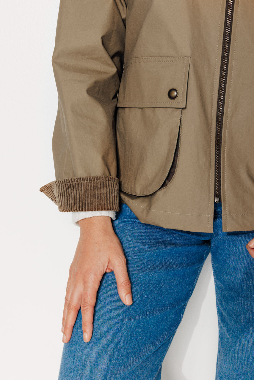 SORBUS - SORBUS - Imperméable court oversize en coton staywax beige BEIGE - Trench & Coat