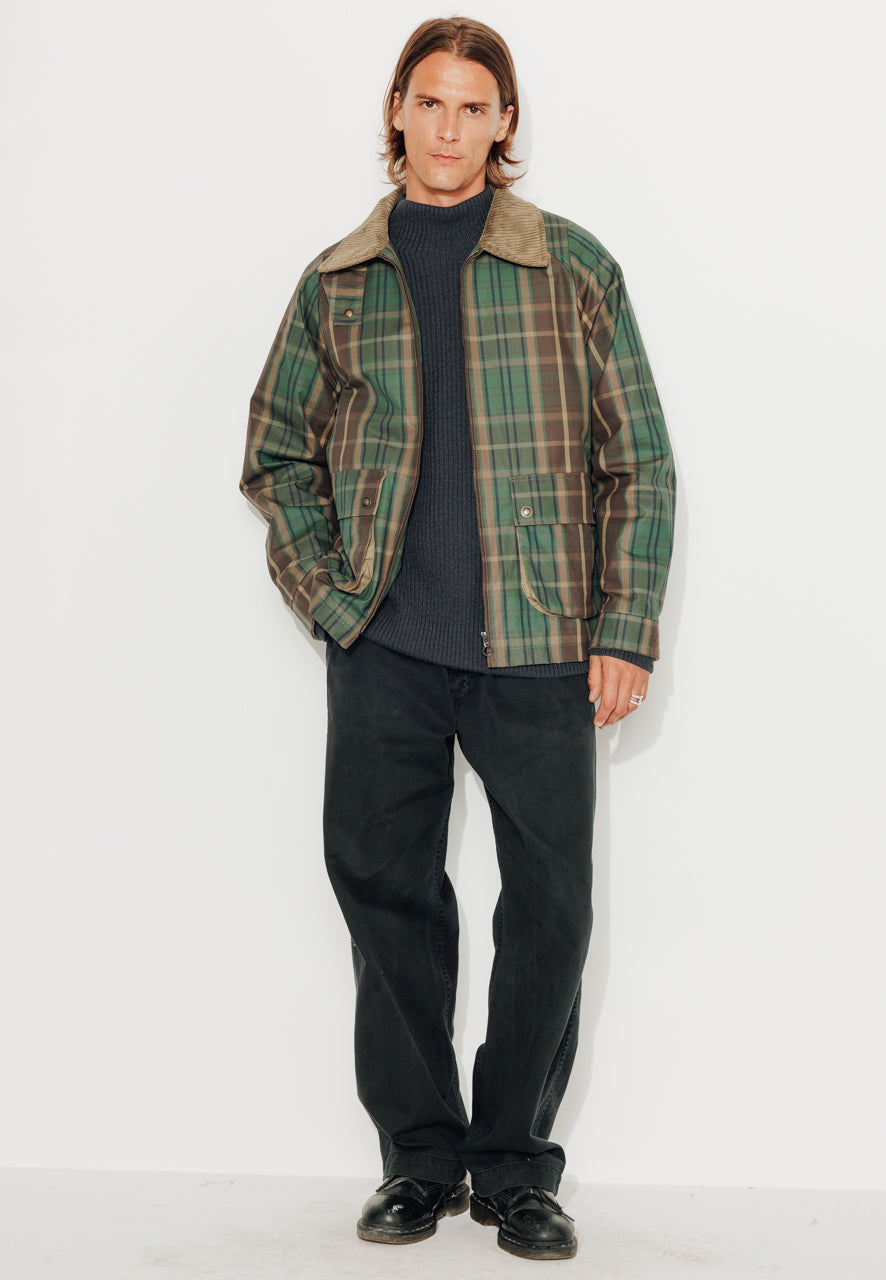 SOREN - SOREN – Imper court oversize à carreaux MARRON - Trench & Coat