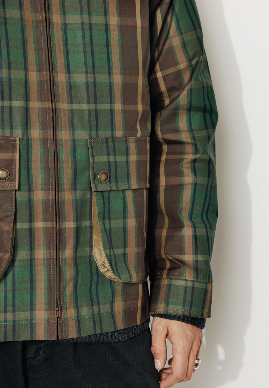 SOREN - SOREN – Imper court oversize à carreaux MARRON - Trench & Coat