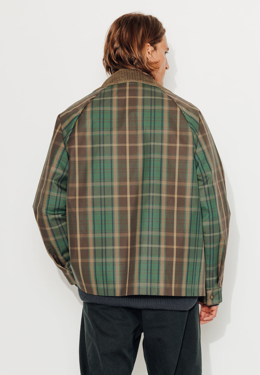 SOREN - SOREN – Imper court oversize à carreaux MARRON - Trench & Coat