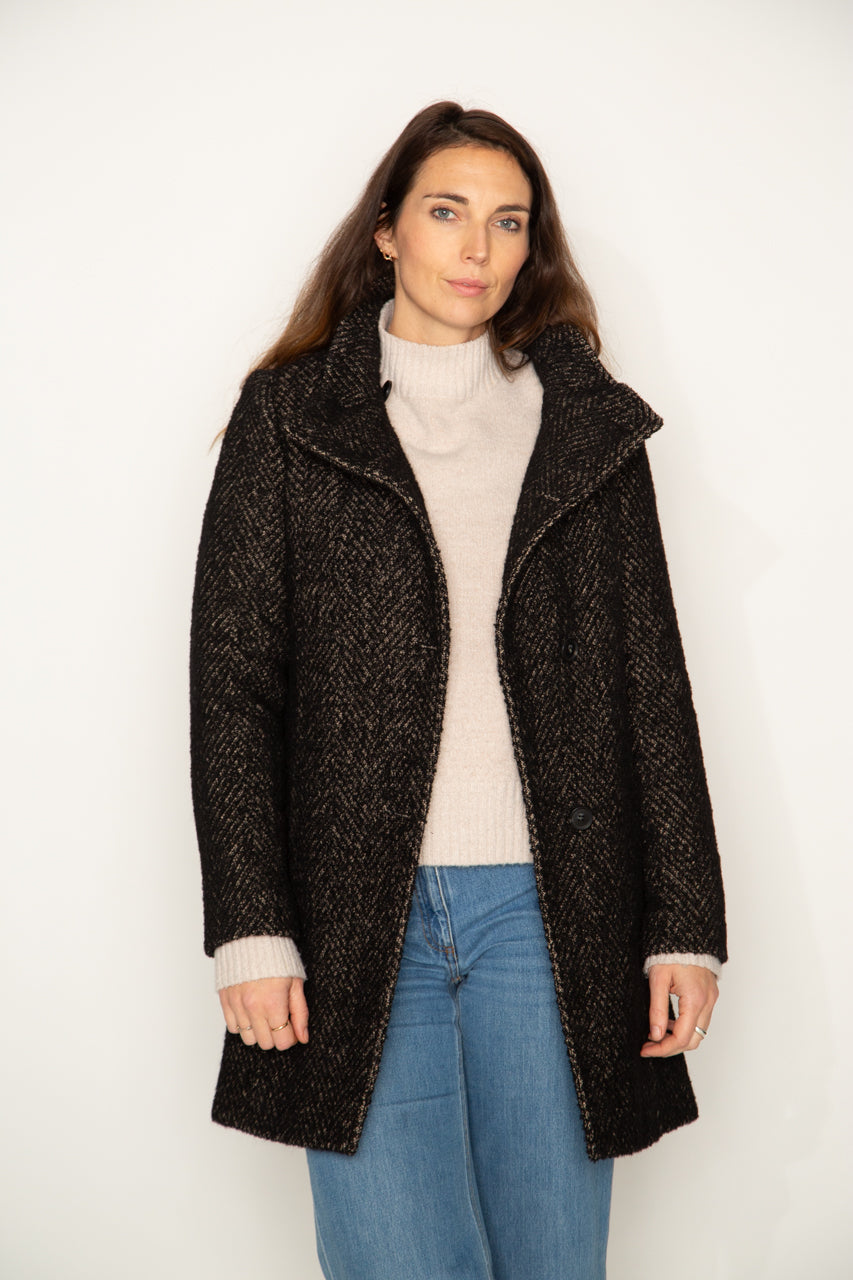 ALI - Manteau NOIR/NOIR - Trench & Coat