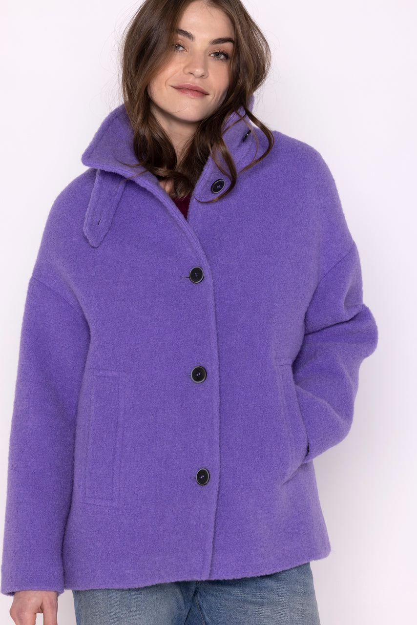 Manteau laine bouclette hotsell