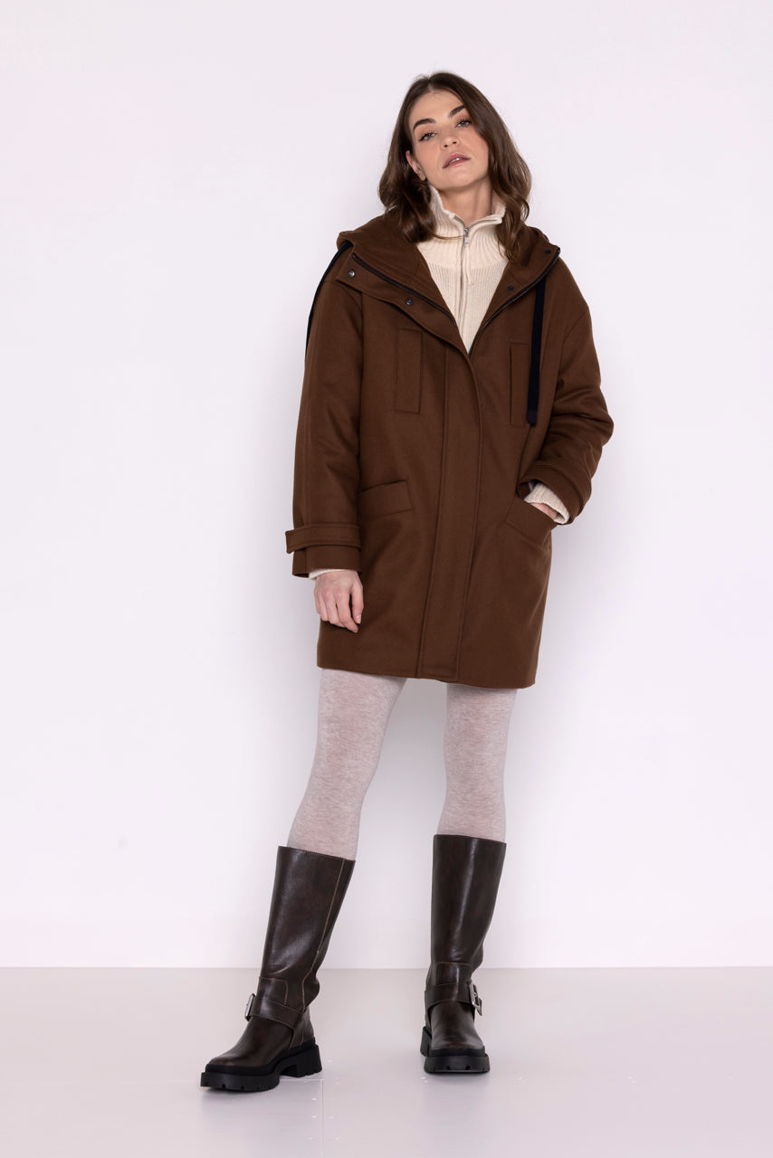 ROANNE - Parka Marron / Brown - Trench & Coat