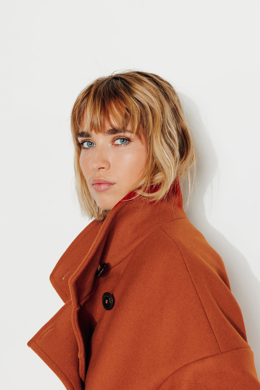 MABLY - Manteau court Rouille / Rust - Trench & Coat