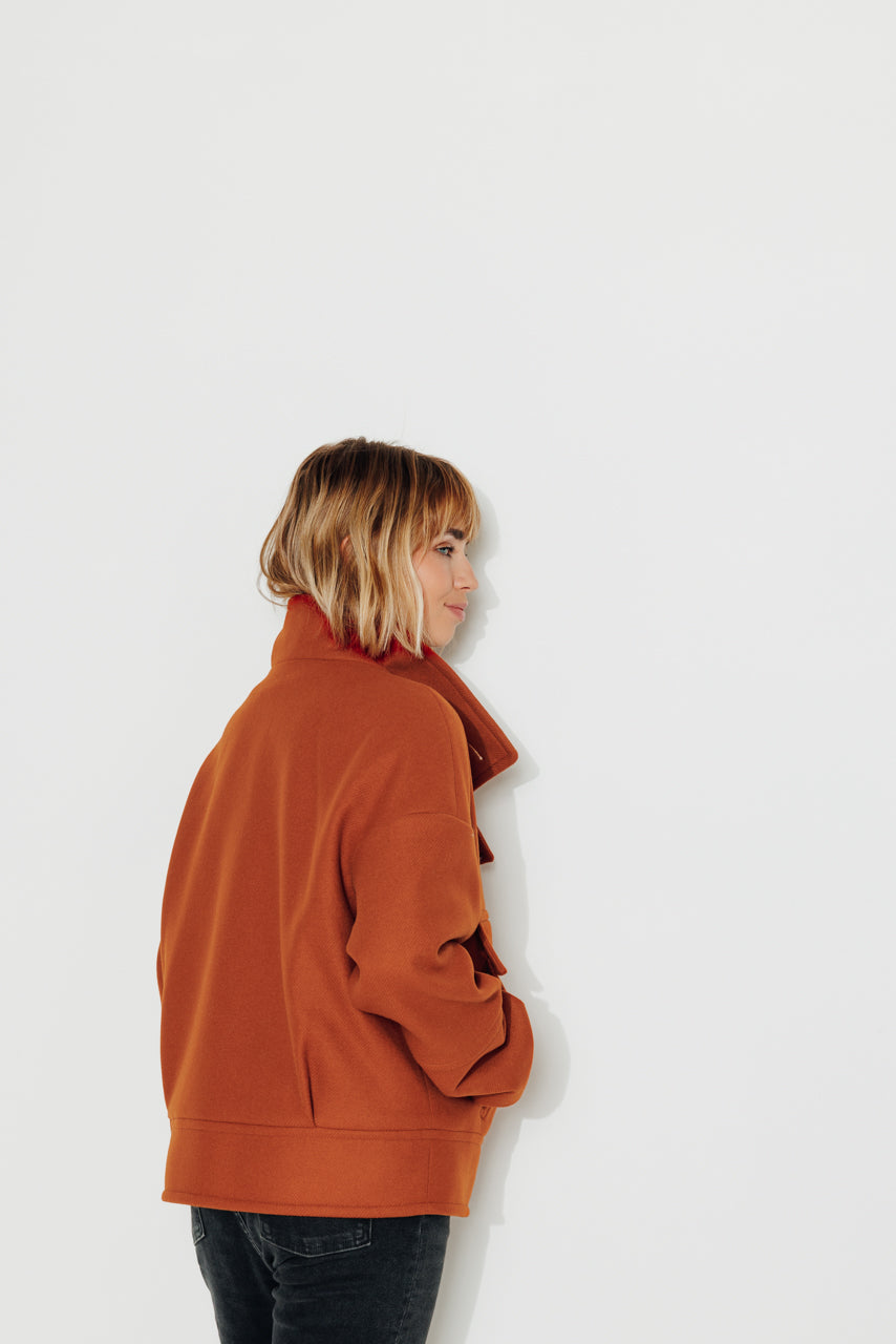 MABLY - Manteau court Rouille / Rust - Trench & Coat
