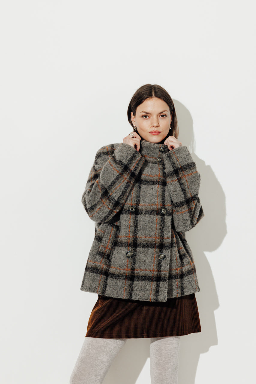 Manteau court Plumeria