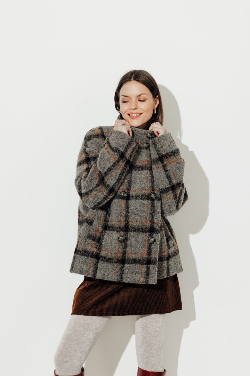 Manteau court Plumeria