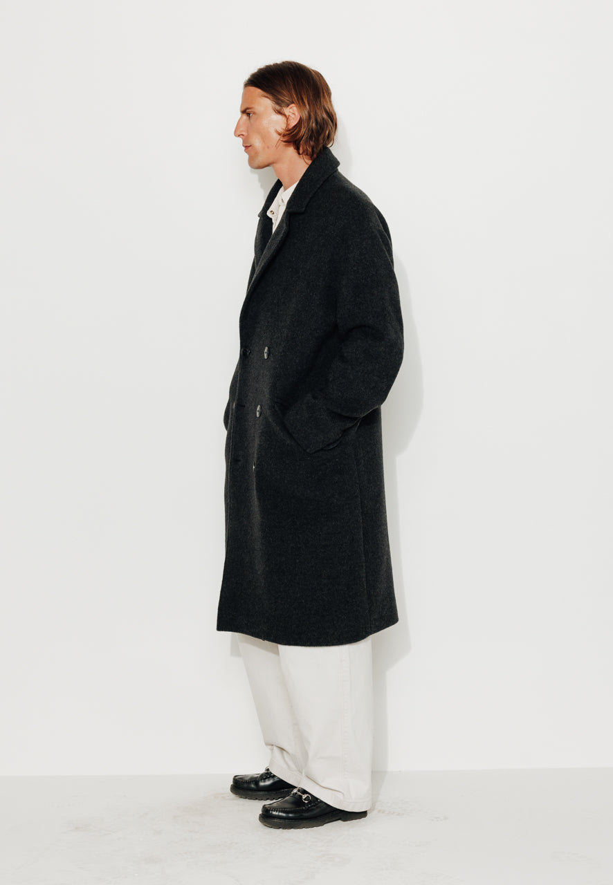 LARS - LARS - Manteau oversize en laine gris ANTHRACITE - Trench & Coat