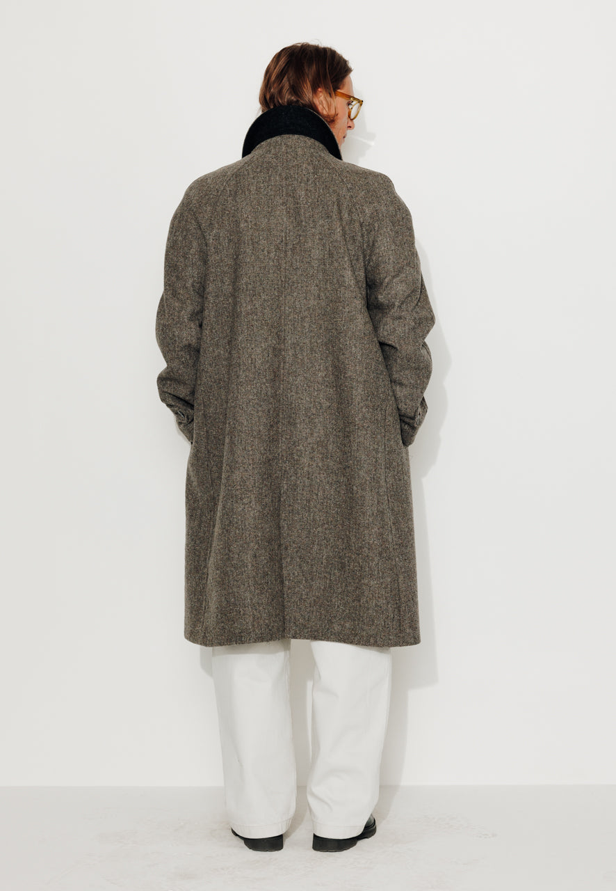MARIUS - MARIUS - Manteau mi-long en drap shetland structuré marron MARRON - Trench & Coat
