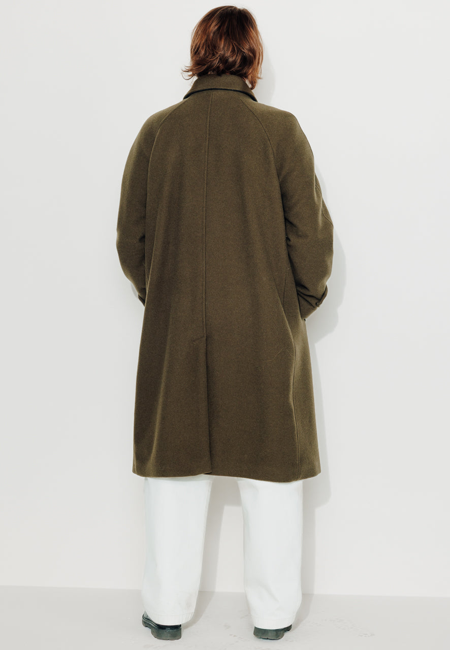 MARIUS - MARIUS - Manteau mi-long en laine vierge kaki KAKI - Trench & Coat