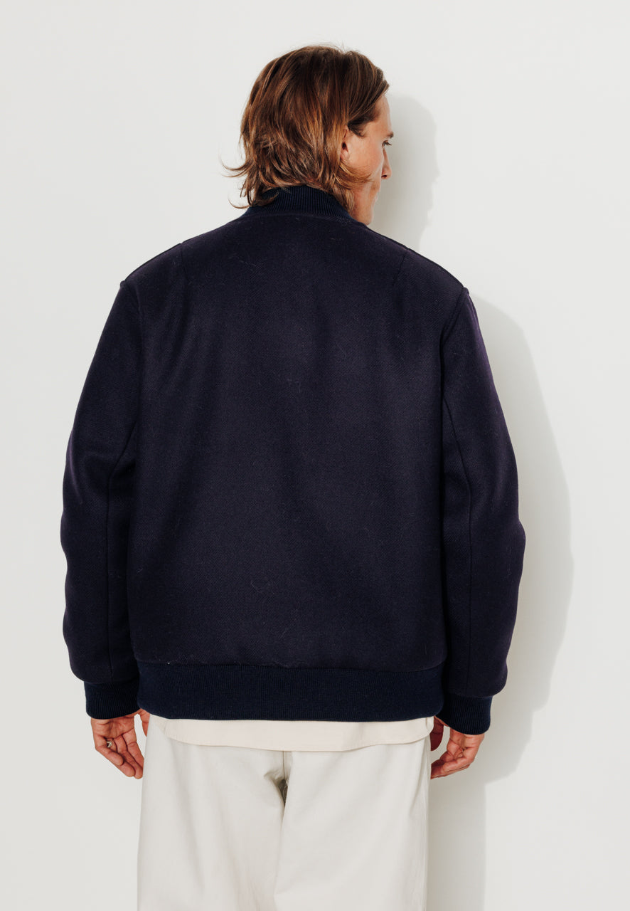 OTTO - OTTO - Manteau court esprit blouson laine vierge marine MARINE - Trench & Coat