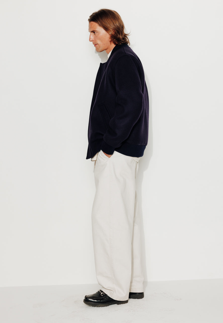 OTTO - OTTO - Manteau court esprit blouson laine vierge marine MARINE - Trench & Coat
