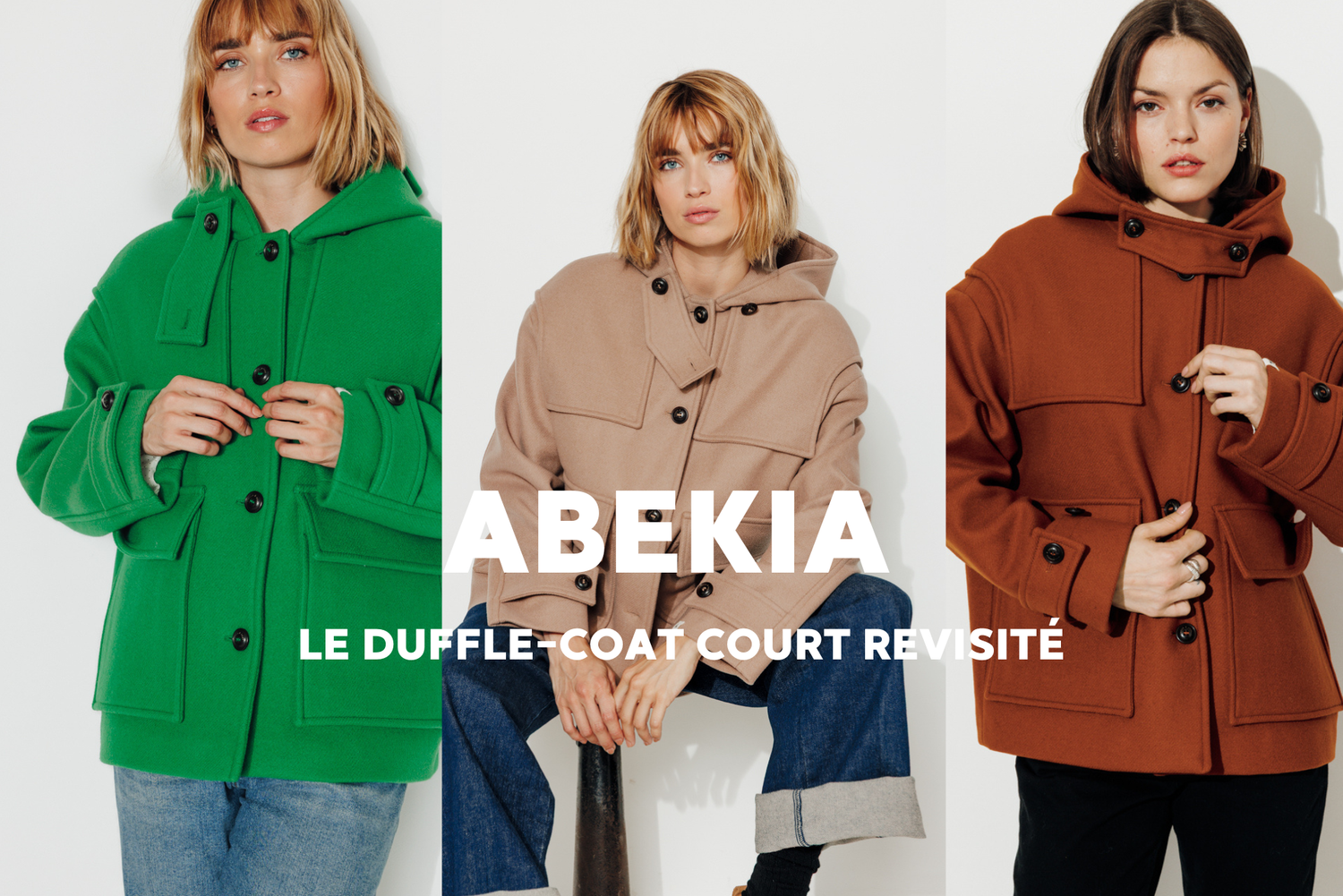 Abekia : le duffle-coat revisité en manteau court, moderne et confortable