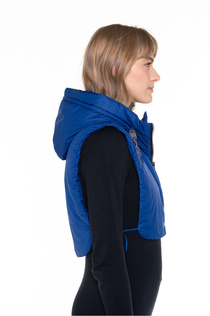Capuche AVORIAZ-Capuche accessoire en tissu déperlant bleu