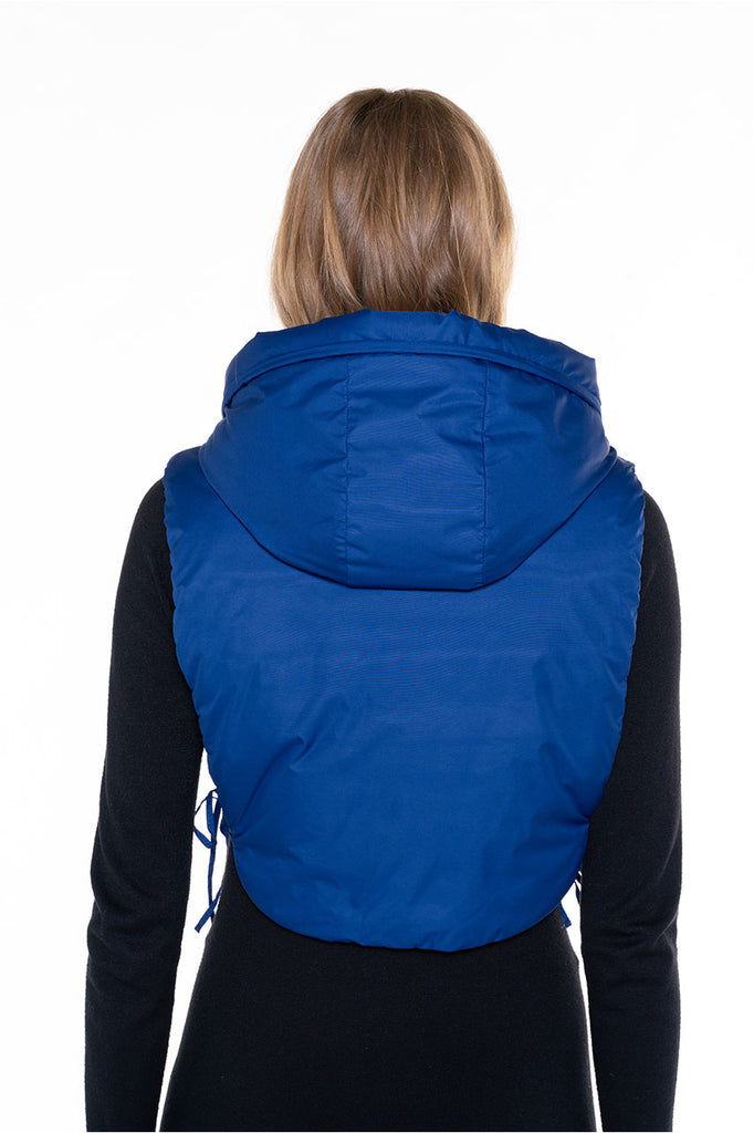 Capuche AVORIAZ-Capuche accessoire en tissu déperlant bleu