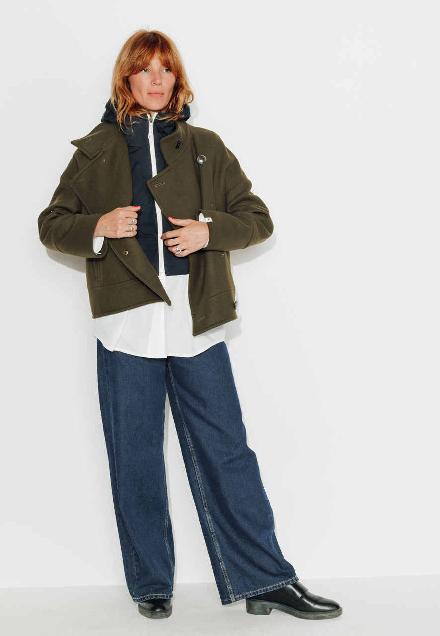 CAILLE - CAILLE - Capuche ouatinée zippée marine Marine / Navy - Trench & Coat