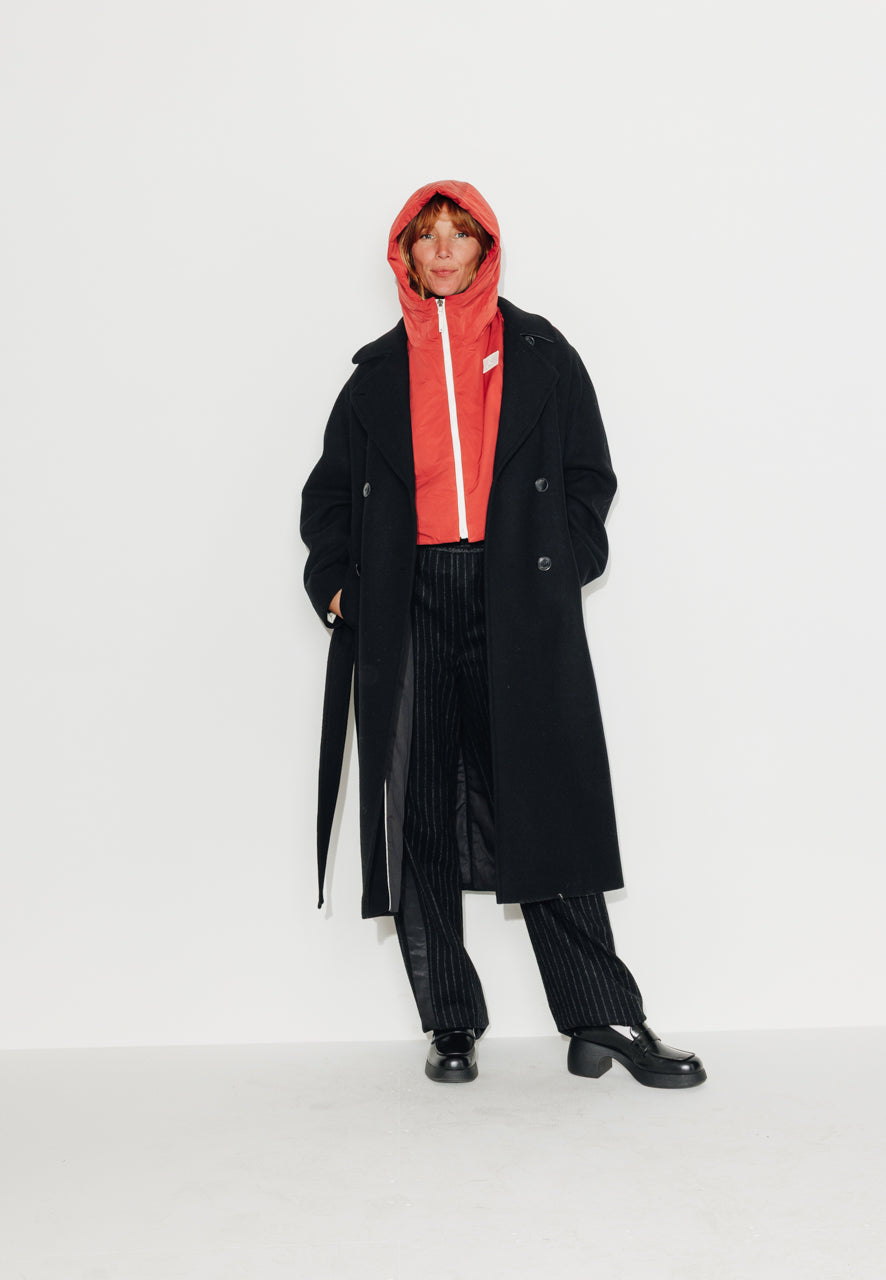 CAILLE - CAILLE - Capuche ouatinée zippée rouge Rouge / Red - Trench & Coat