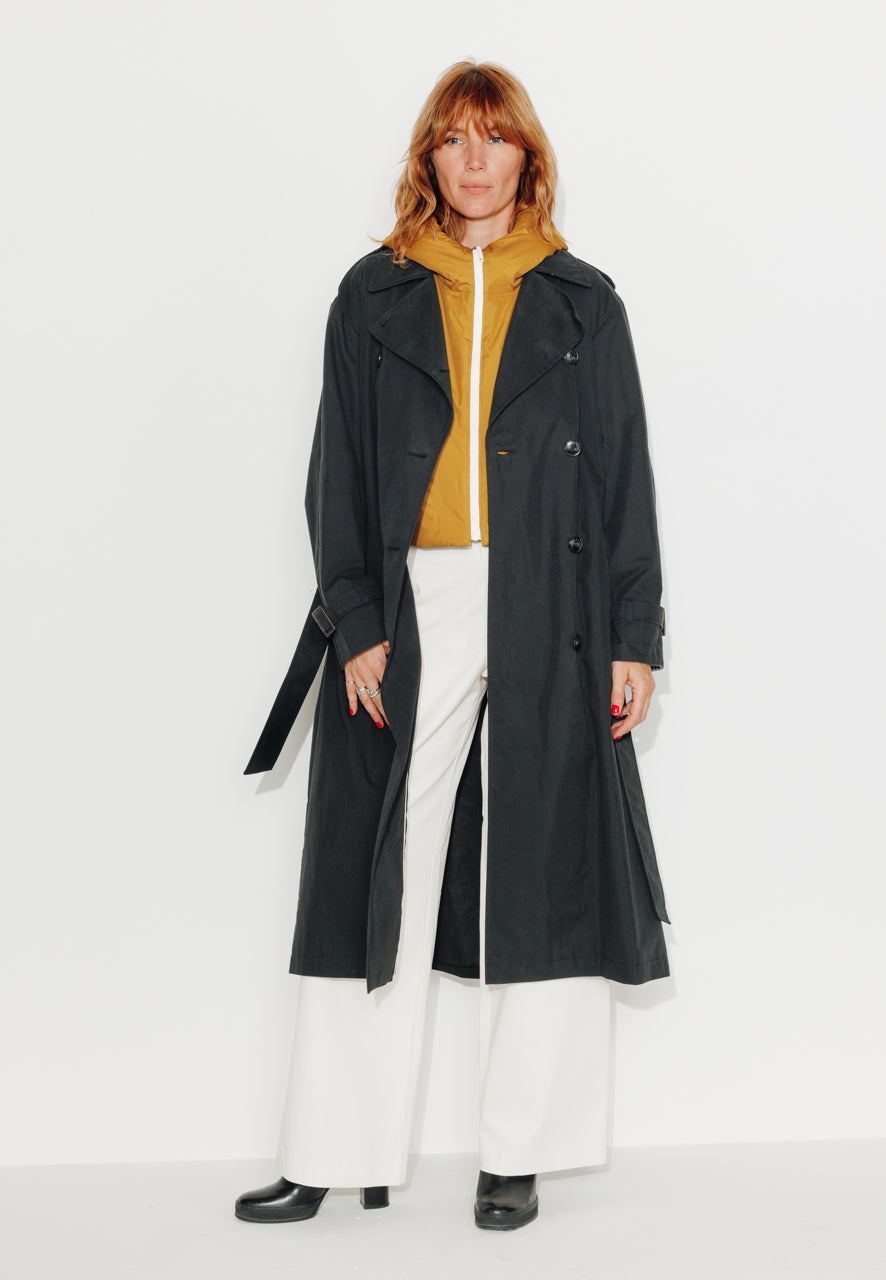 CAILLE - CAILLE - Capuche ouatinée zippée moutarde Moutarde / Mustard - Trench & Coat