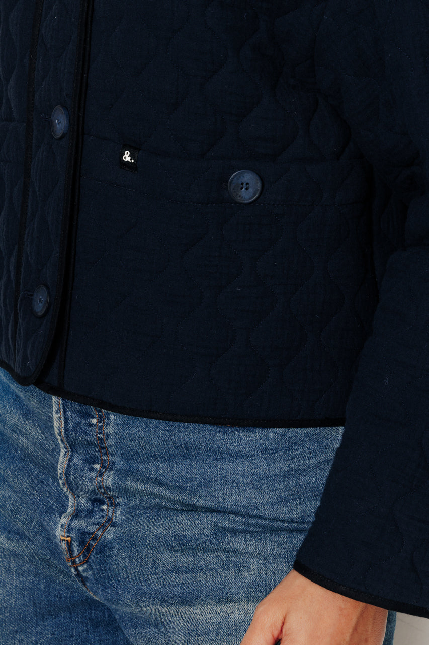AVOCATIER - AVOCATIER - Veste oversize matelassée Marine / Navy - Trench & Coat