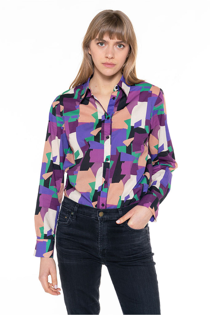 Chemise CHEMERY-Chemise droite 100% coton imprimé