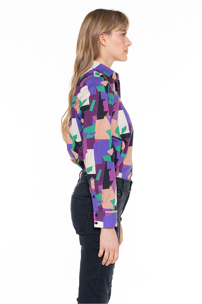 Chemise CHEMERY-Chemise droite 100% coton imprimé
