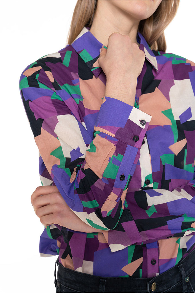 Chemise CHEMERY-Chemise droite 100% coton imprimé