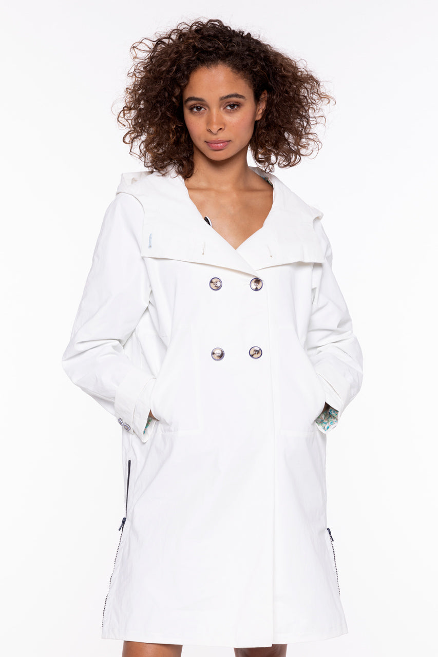 Trench clearance capuche femme