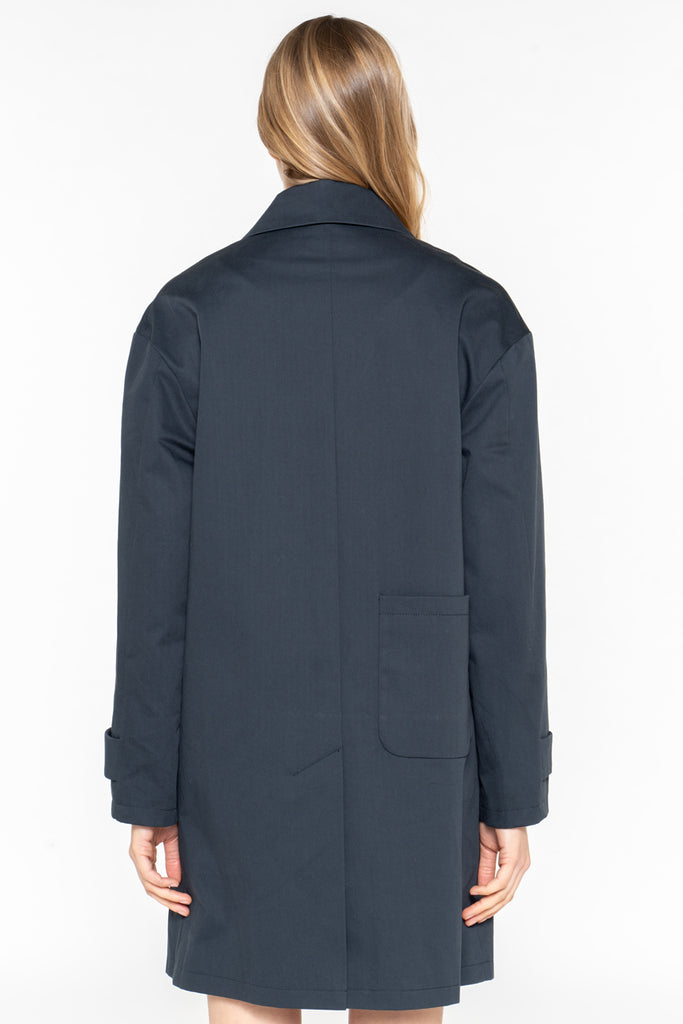 Manteau DAX-Redding épuré en pur coton premium bleu marine