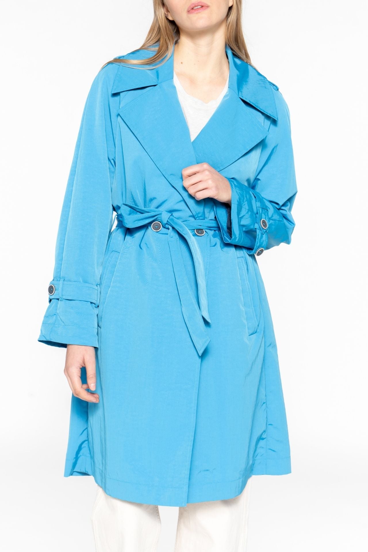 Electric blue coat ladies on sale